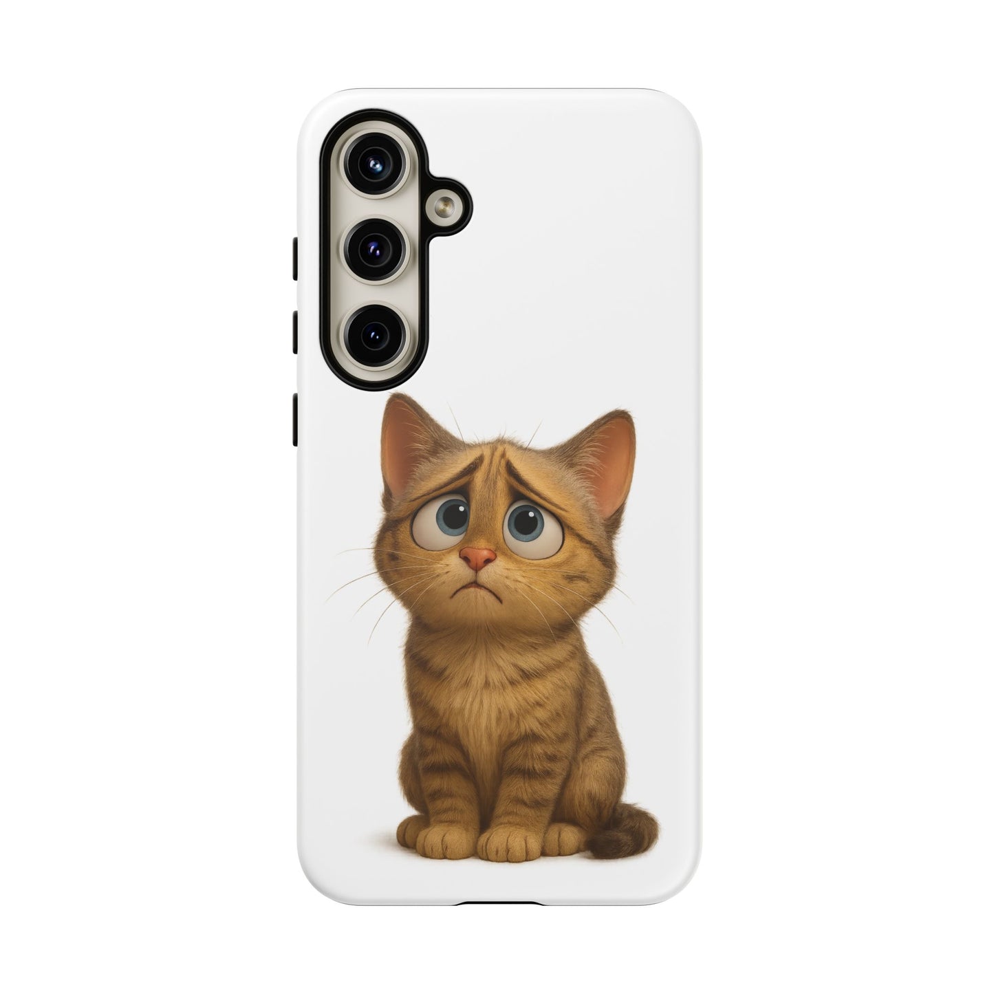 Cute Cat Phone Case, Funny Kitty Case, Animal Lover Gift, Cat Lover Accessory, Unique Cat Design Case, Pet Mom Gift - TRV