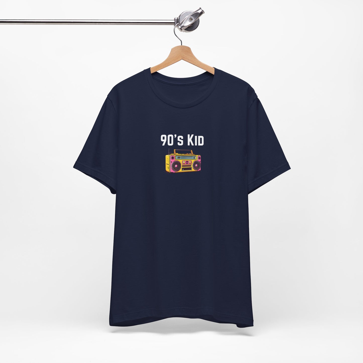 Retro Boombox Tee — 90s Kid Graphic T-Shirt