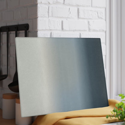 Neutral Gradient Ombre Glass Cutting Board | Blue Gray Kitchen Countertop