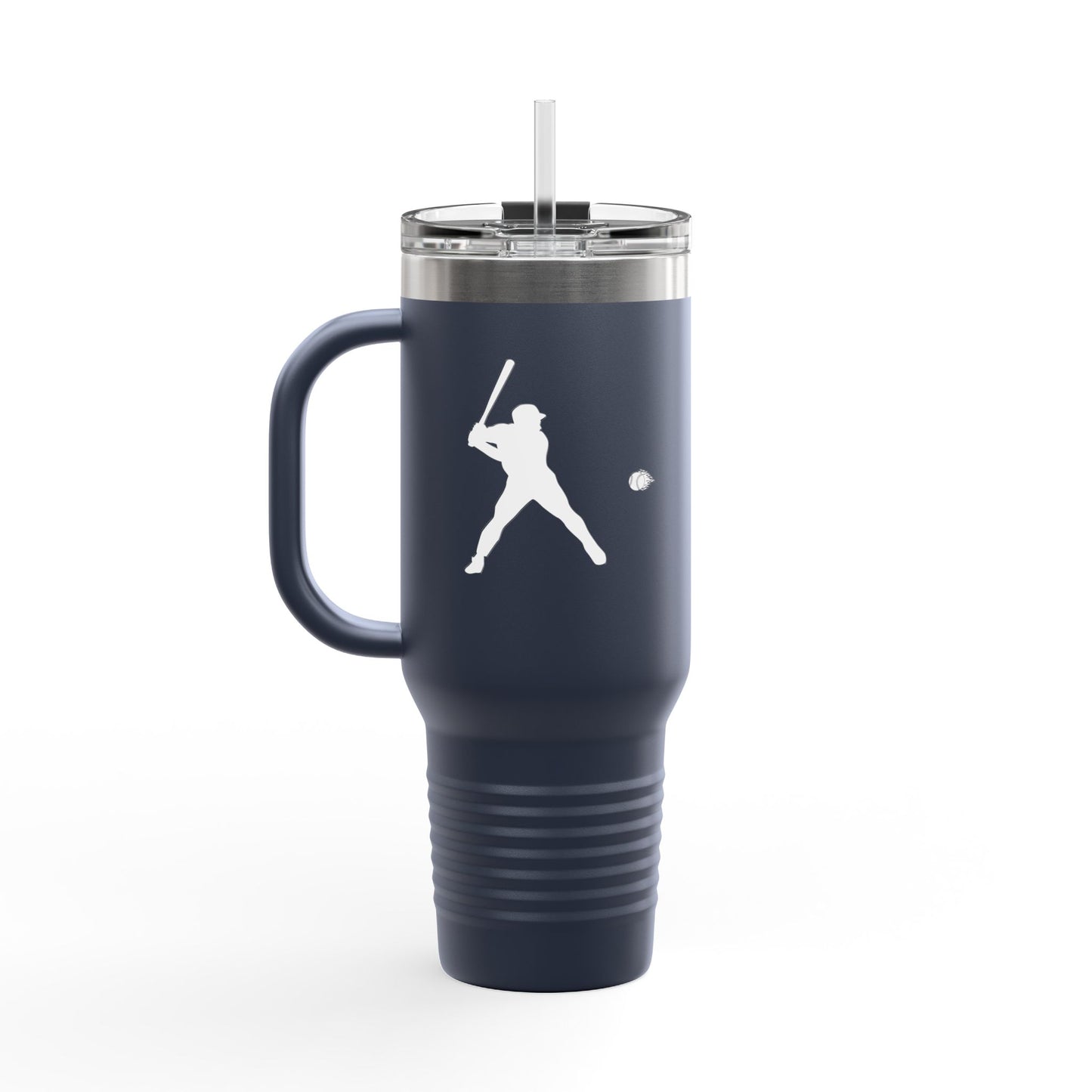 Baseball-Themed Insulated Travel Mug, Perfect for Fans & Athletes, Gift for Sports Lovers, 40oz Drinkware for Home & Road - TRV