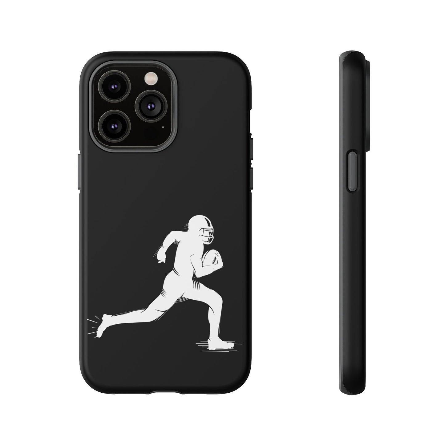 Football Player Phone Case, Tough Cases, Sports Phone Cover, Gift for Athletes, iPhone & Samsung Accessories, Running Player Design - TRV