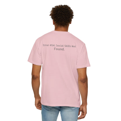 Error 404 Social Skills Not Found T-Shirt | Funny Tech Humor Tee