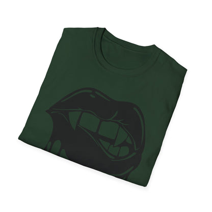 Edgy Graphic Unisex T-Shirt - Dripping Mouth Design, Cool Tee, Trendy Shirt, Hipster Top, Streetwear, Alternative Fashion, Holiday Gift