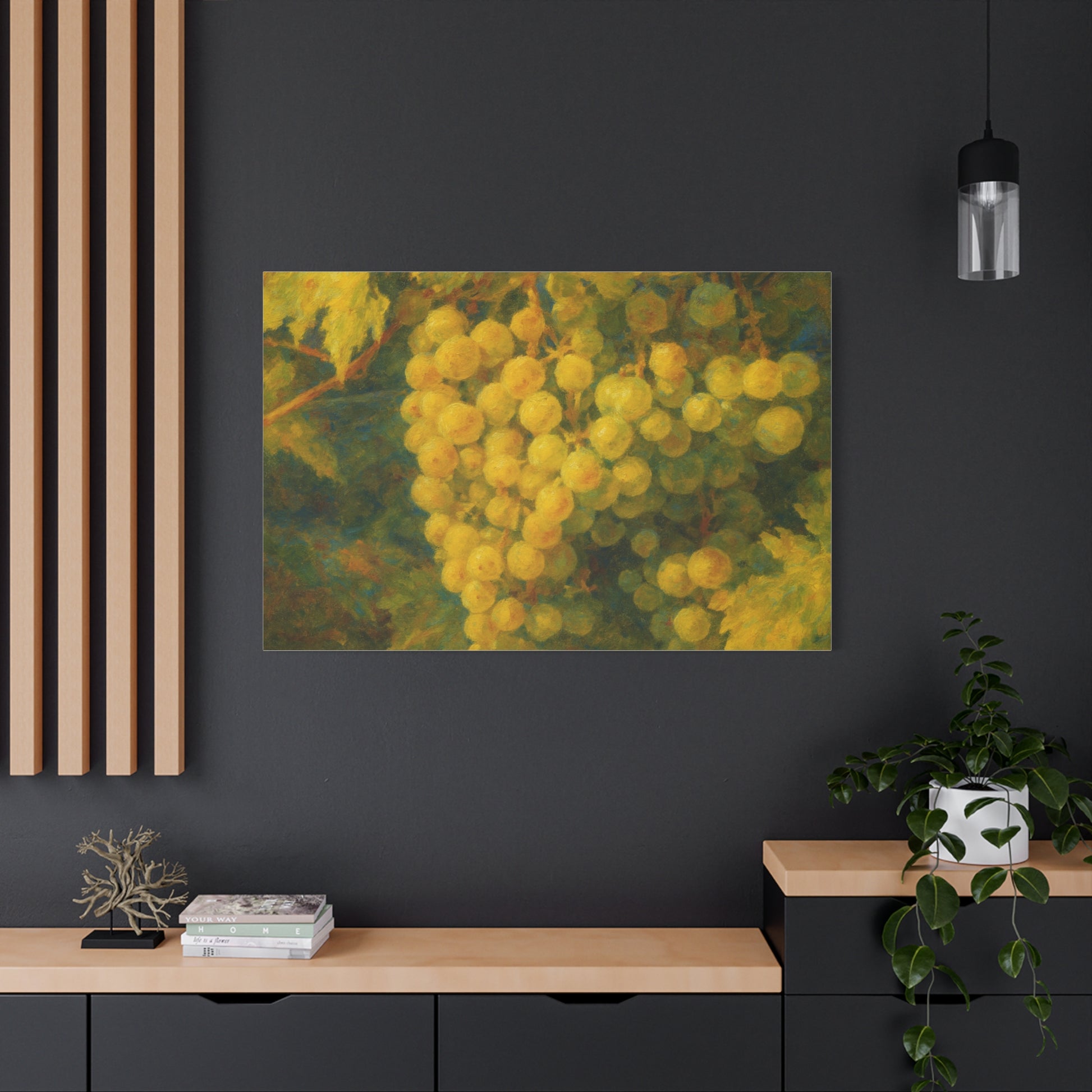 Yellow Grape Cluster Canvas - TRV