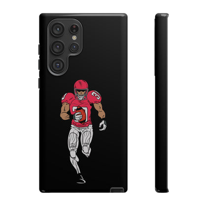 Football Player Tough Phone Case – Protective Black Sports iPhone Case