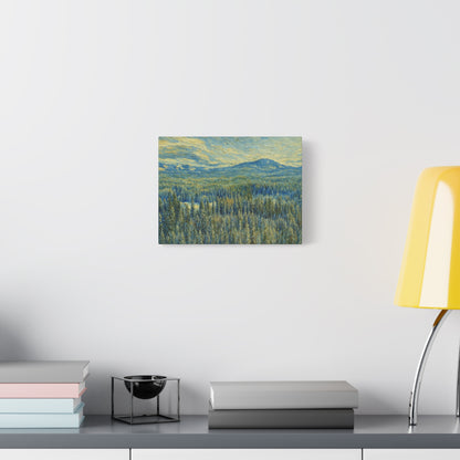 Scenic Landscape Canvas Print, Rustic Home Decor, Wall Art for Nature Lovers, Gift for Art Enthusiasts, Serene Forest Artwork - TRV