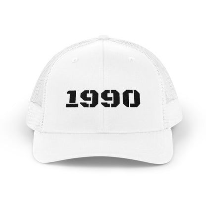 Retro 1990 Snapback Trucker Cap | Vintage Hat for 90s Nostalgia, Perfect Gift for Birthdays, Casual Wear, Summer Fun - TRV