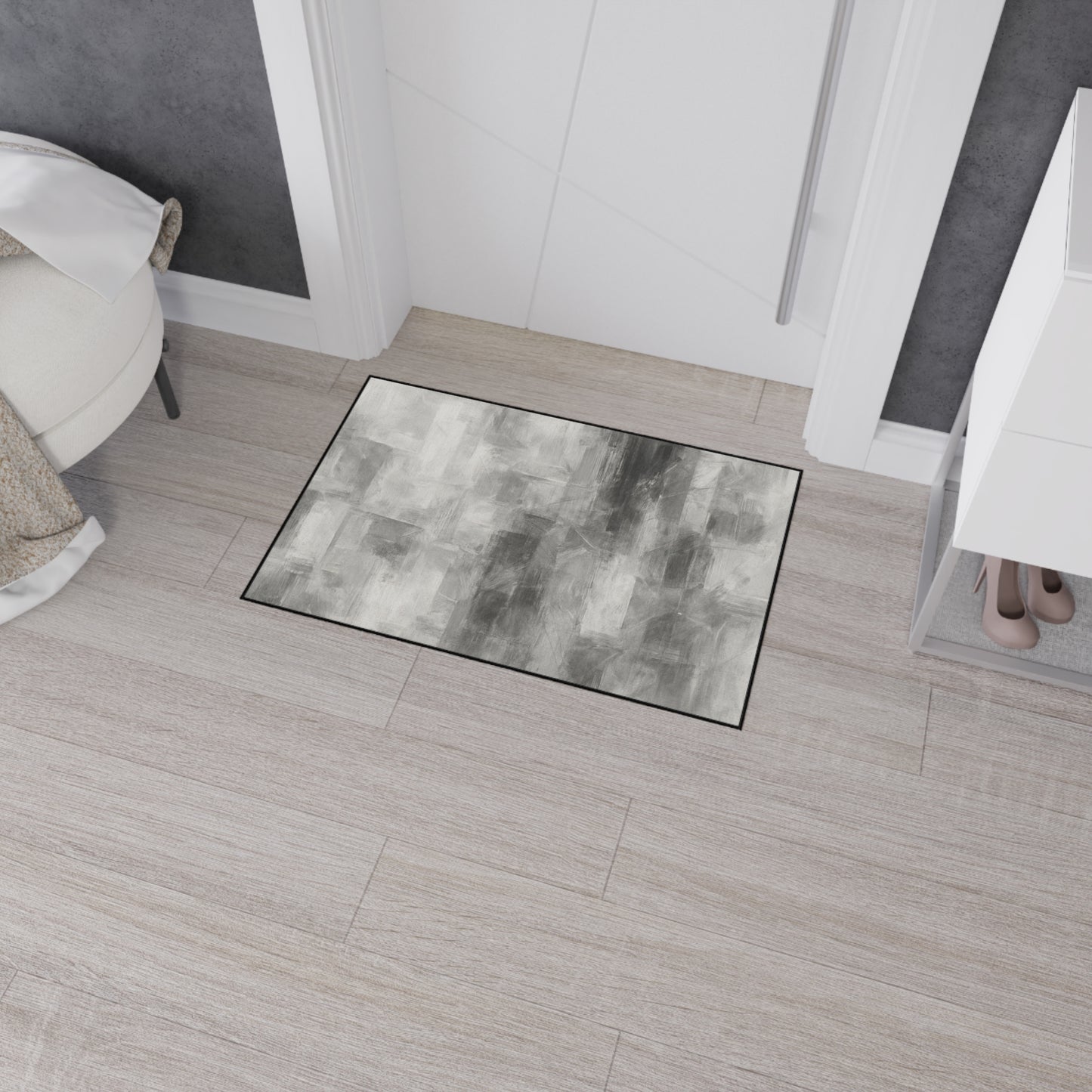 Stylish Heavy Duty Floor Mat with Modern Abstract Design, Home Decor, Kitchen Mat, Office Rug, Entryway Floor Covering, Durable Area Rug - TRV