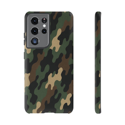 Camouflage Phone Case, Tough Cases, Military Style, Unique Phone Accessories, Gift for Him, Durable Phone Cover - TRV