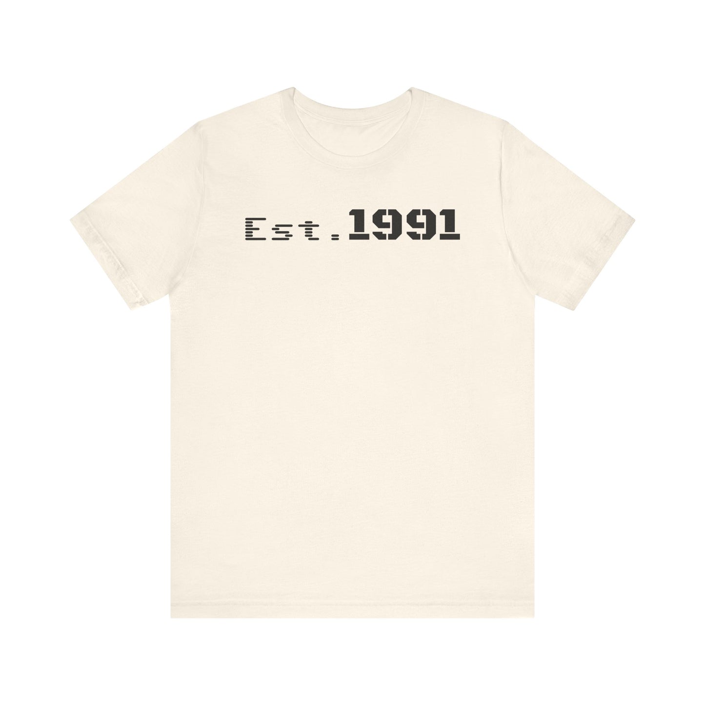 Established 1991 Unisex Jersey Tee | Vintage Anniversary Gift | Casual Wear, Birthday Shirt, Retro Style, Statement Tee, Gift for Him/Her - TRV