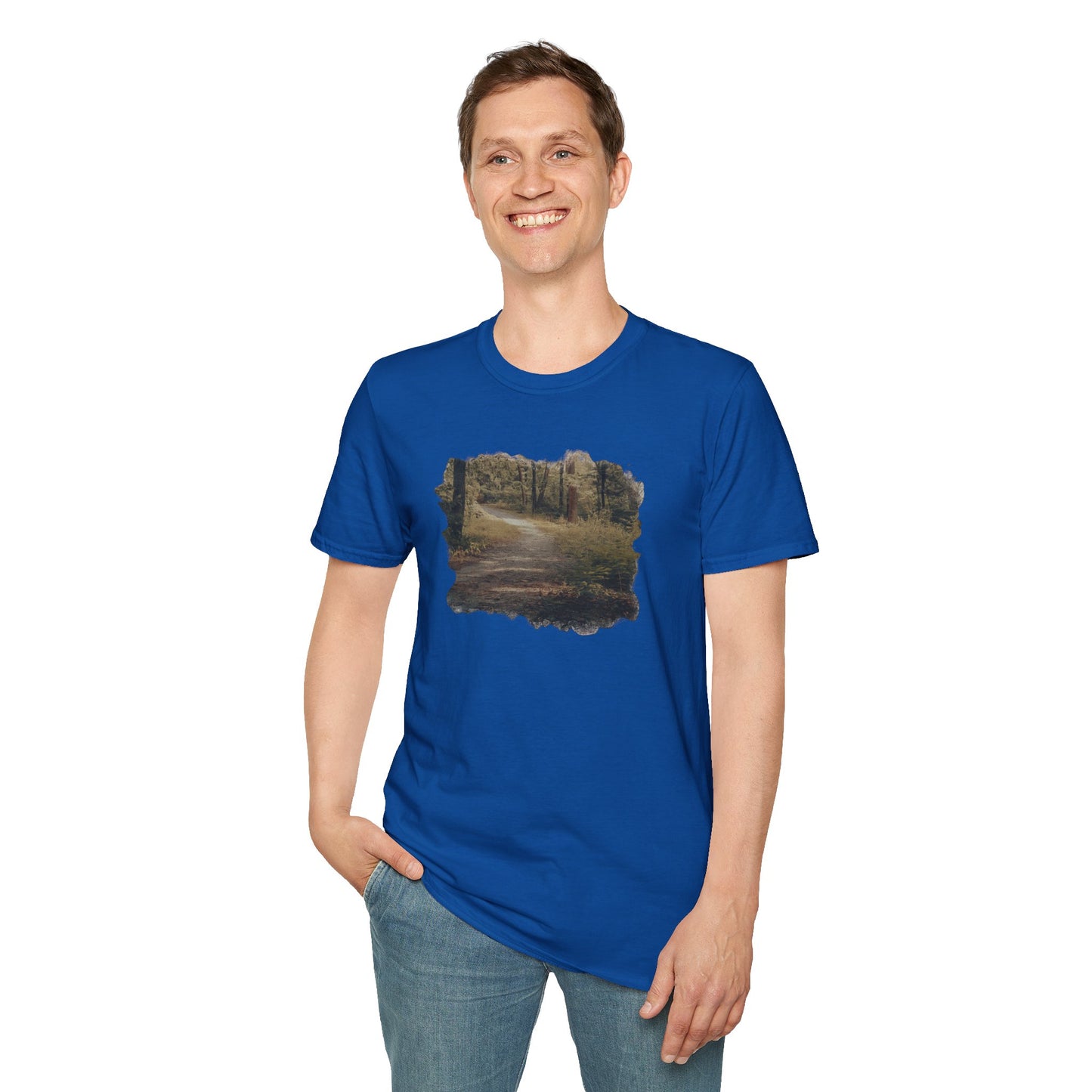 Nature-Inspired Unisex Softstyle T-Shirt, Eco-Friendly Fashion, Outdoor Lover Tee, Gift for Nature Enthusiasts, Casual Everyday Wear
