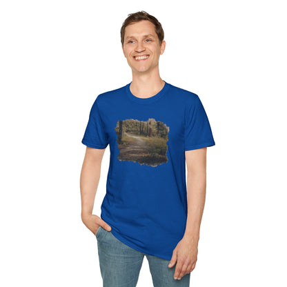Nature-Inspired Unisex Softstyle T-Shirt, Eco-Friendly Fashion, Outdoor Lover Tee, Gift for Nature Enthusiasts, Casual Everyday Wear