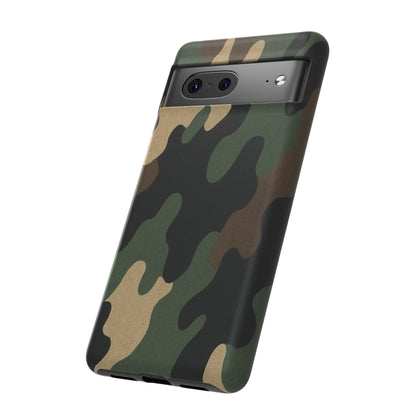 Camouflage Phone Case, Tough Phone Cover, Military Style Accessory, Protective Case for Men, Gifts for Soldiers - TRV
