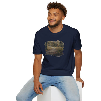 Nature-Inspired Unisex Softstyle T-Shirt, Eco-Friendly Fashion, Outdoor Lover Tee, Gift for Nature Enthusiasts, Casual Everyday Wear