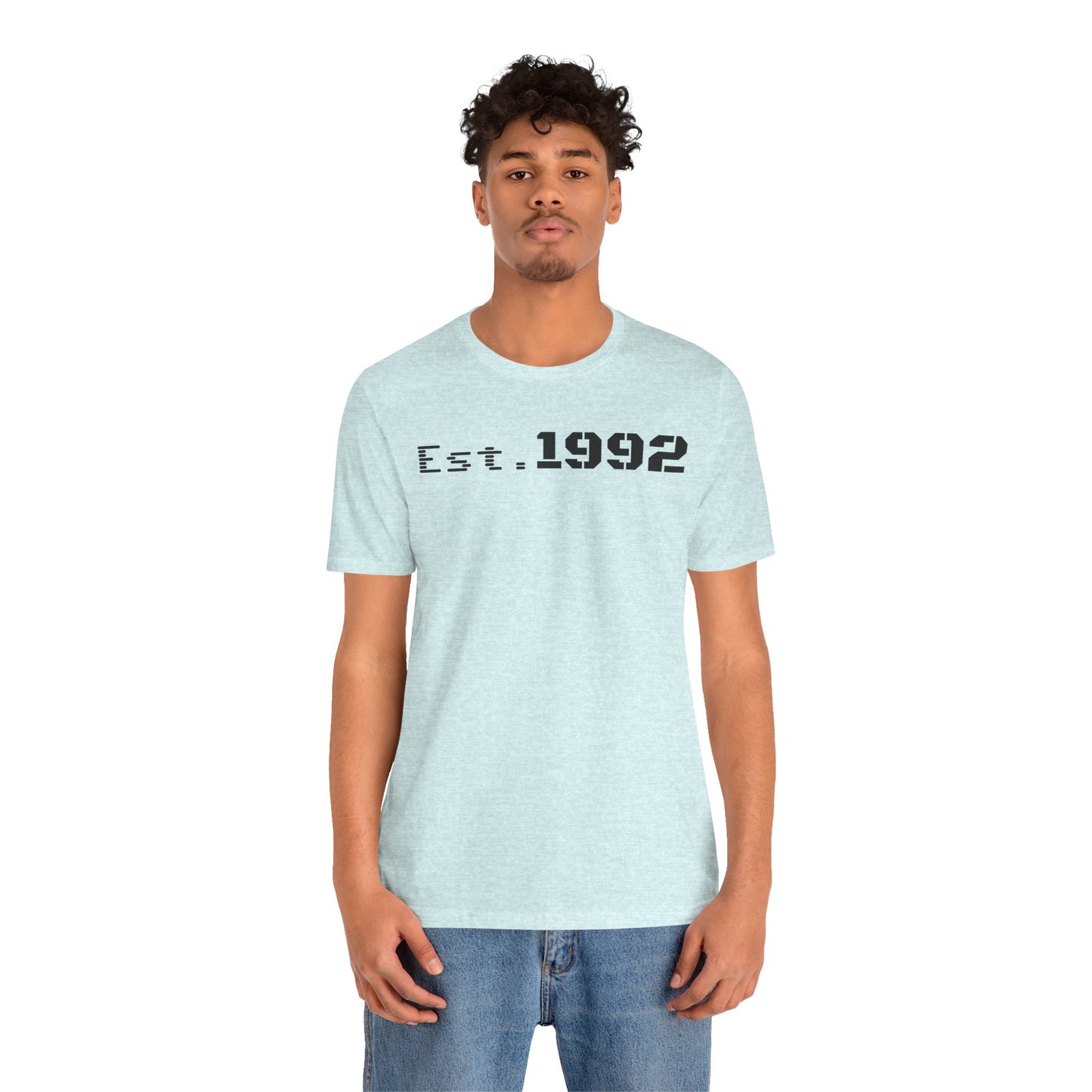 Est. 1992 Unisex Jersey Tee - Retro Birthday Gift, Casual Wear, Cool Vintage T-Shirt, Gift for Him, Gift for Her - TRV