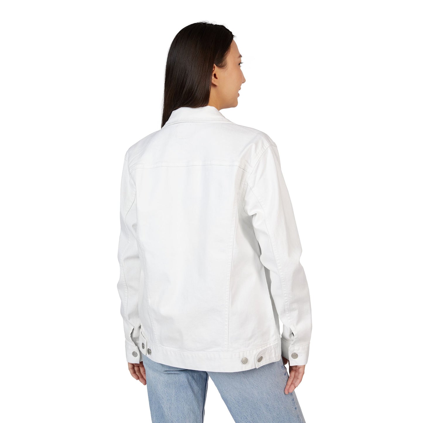 Embroidered Unisex Denim Jacket - Stylish, Casual, Perfect for Summer Outings, Men's & Women's Fashion Statement, Birthday Gift, [...] - TRV