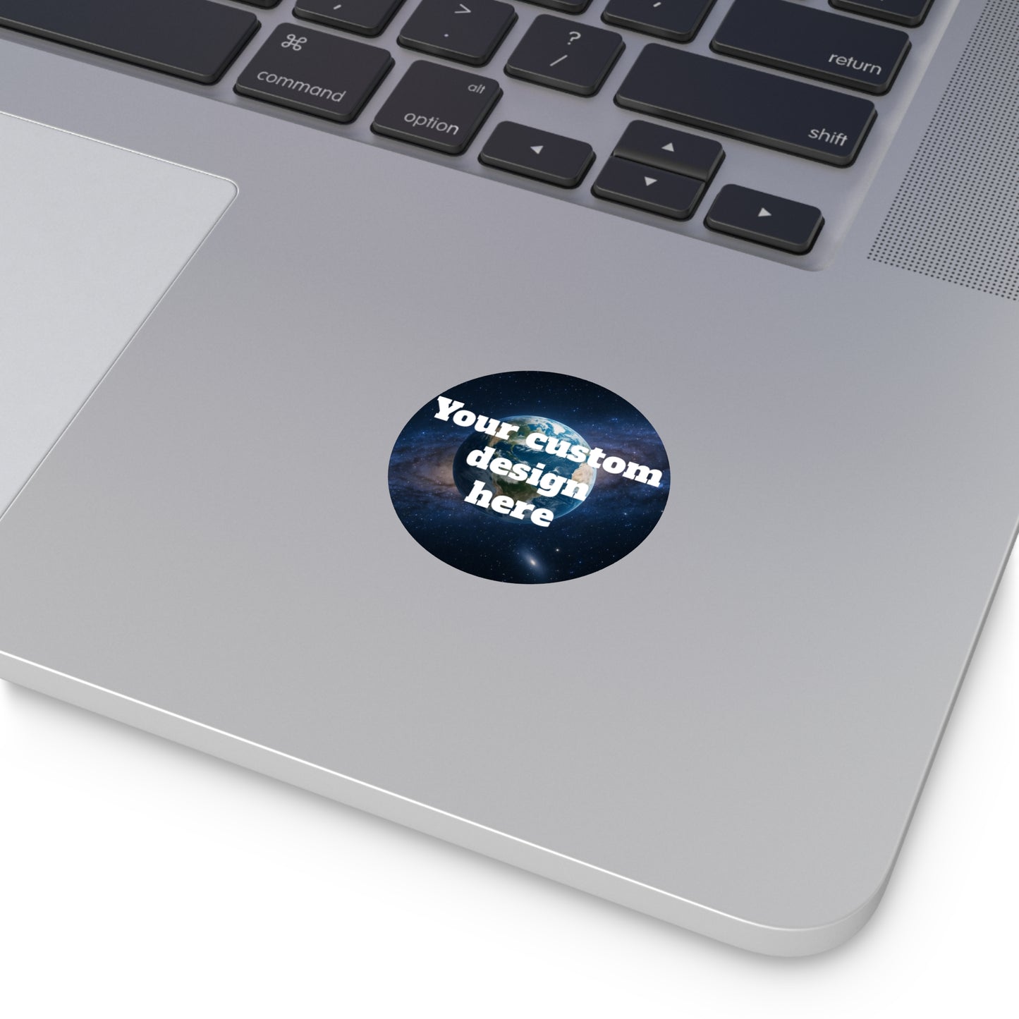 Custom Earth Space Design Round Sticker | Vinyl Circle Decal - TRV