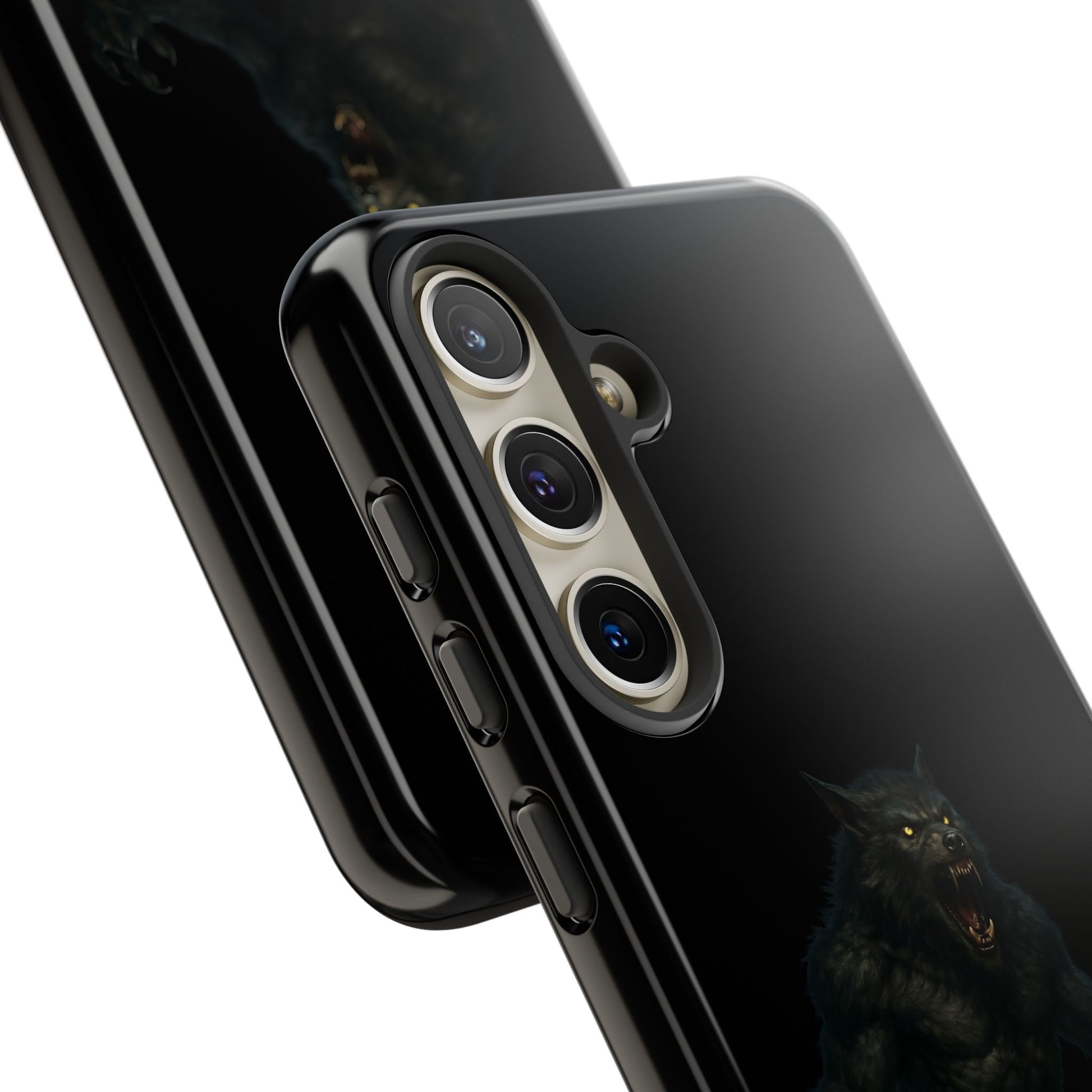 Werewolf Phone Case, Tough Cases, Black Panther Design, Gift for Animal Lovers, Phone Accessories, Fierce Phone Protection - TRV