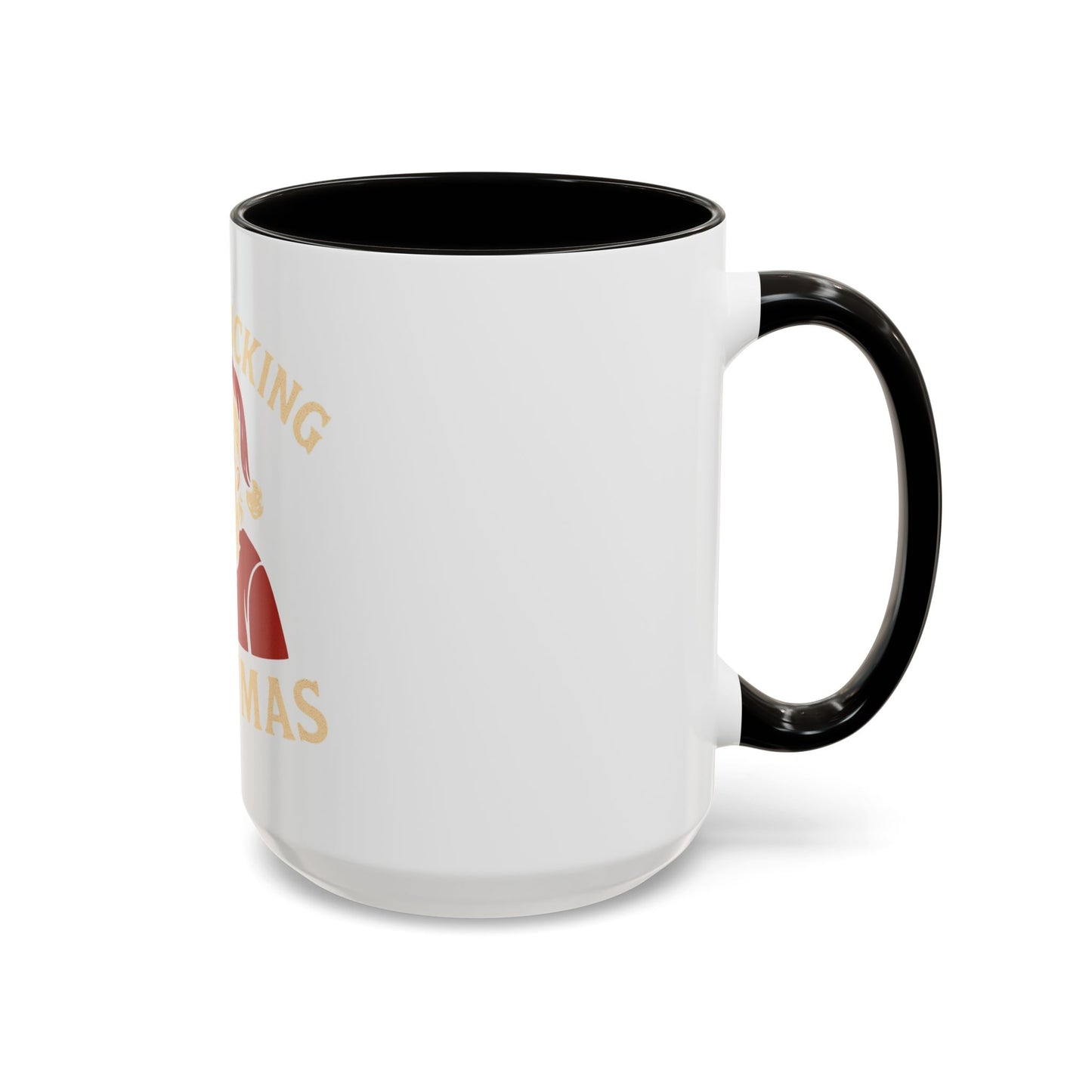 Irreverent Merry Christmas Mug — Funny Santa Middle Finger Coffee Cup (11oz & 15oz)