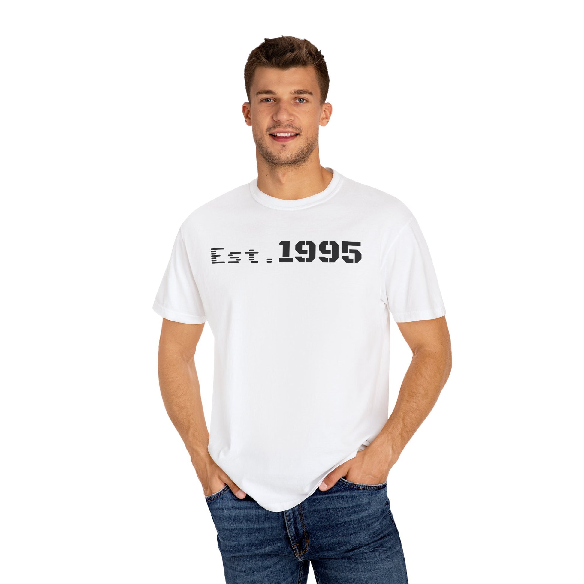 Vintage Est. 1995 T-Shirt, Retro Unisex Tee, Perfect Gift for Birthdays, Casual Wear, Nostalgic Apparel - TRV