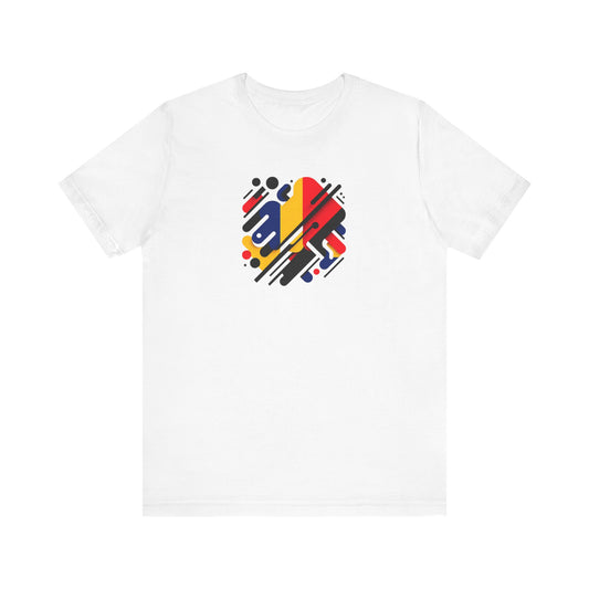 Artistic Heart Unisex Jersey Tee - Vibrant Graphic Tee, Casual Wear, Gift for Art Lovers, Birthday Surprise, Everyday Comfort - TRV