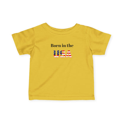 Patriotic Infant Tee - Born in the USA Apparel, Baby Gifts, 4th of July Outfit, Newborn Clothing, Toddler Shirt, Independence Day