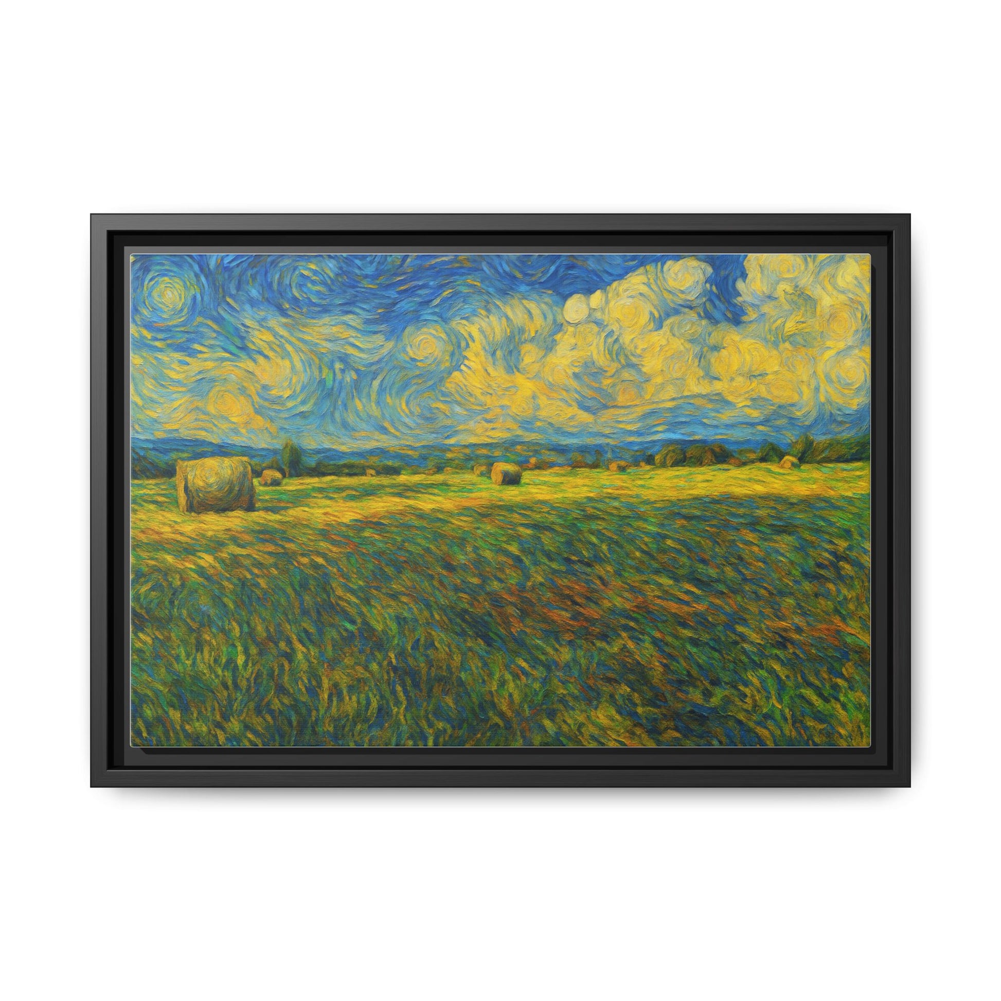 Landscape Matte Canvas, Framed (Multi-color) - TRV