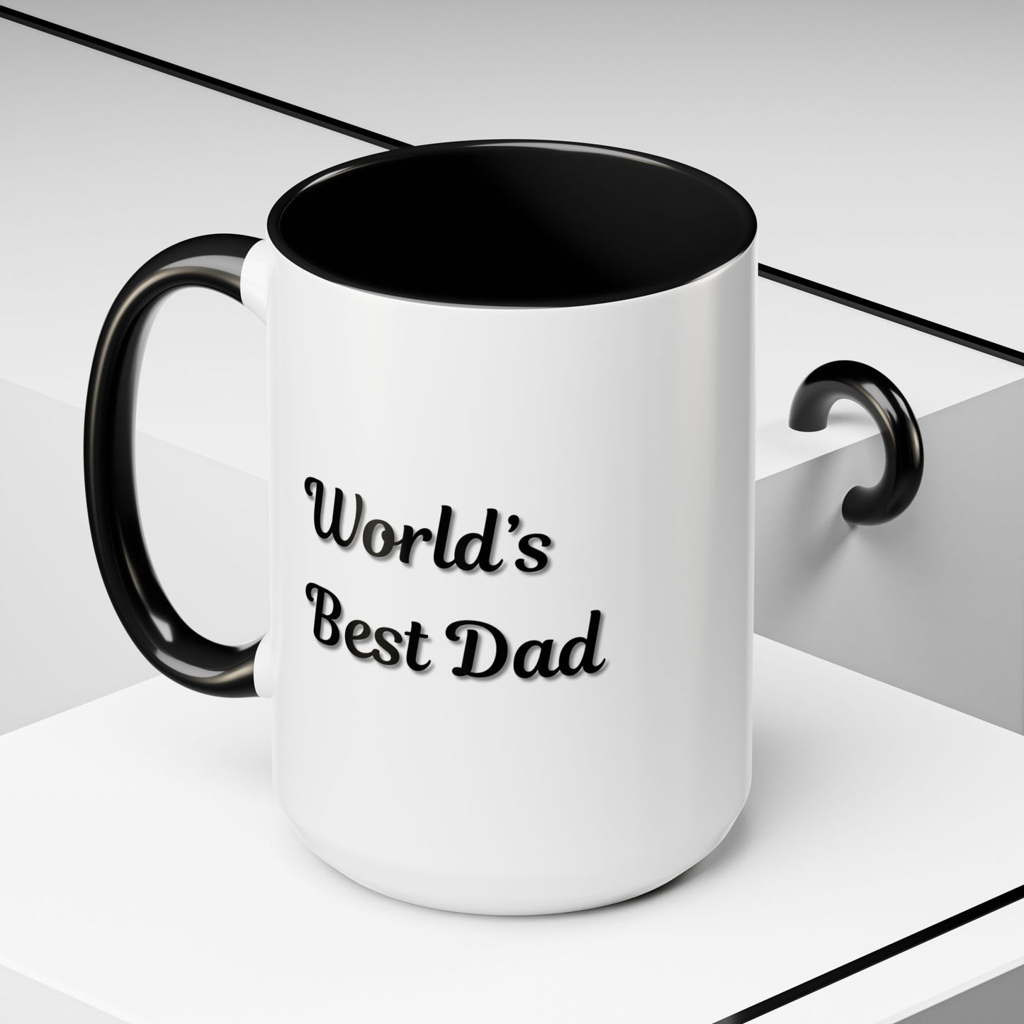 Father's Day Accent Mug, Best Dad Coffee Cup, Father's Day Gift, Novelty Mug, Ceramic Mug, Father's Day Present