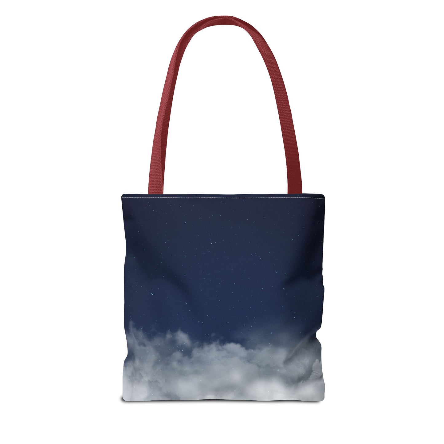 Night Sky Clouds Tote Bag | Starry Navy Ombre - TRV