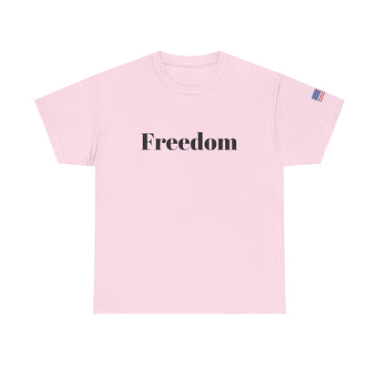 Freedom script tee | T-Shirt, American flag sleeve - TRV