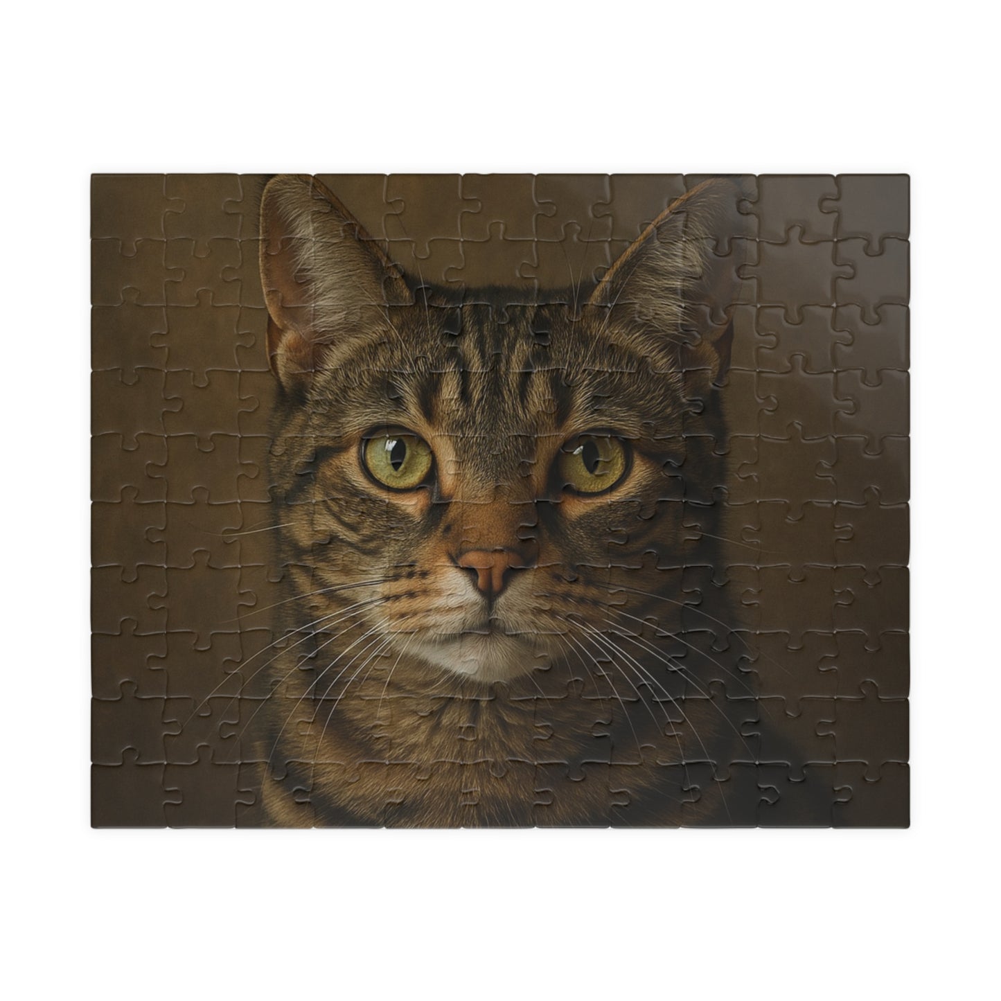 Tabby Cat Portrait Jigsaw Puzzle — Realistic Pet Photography Puzzle (110/252/520/1014 pcs)