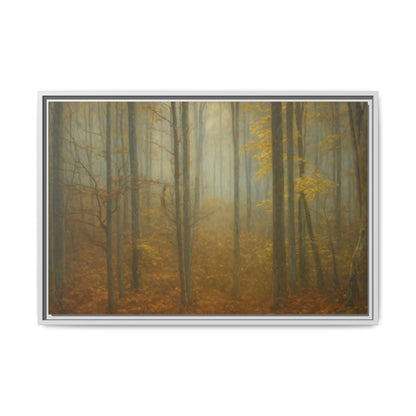 Framed Matte Canvas Art | Serenity in the Forest | Nature Wall Decor, Home Gallery, Cozy Living Room, Gift for Nature Lovers - TRV