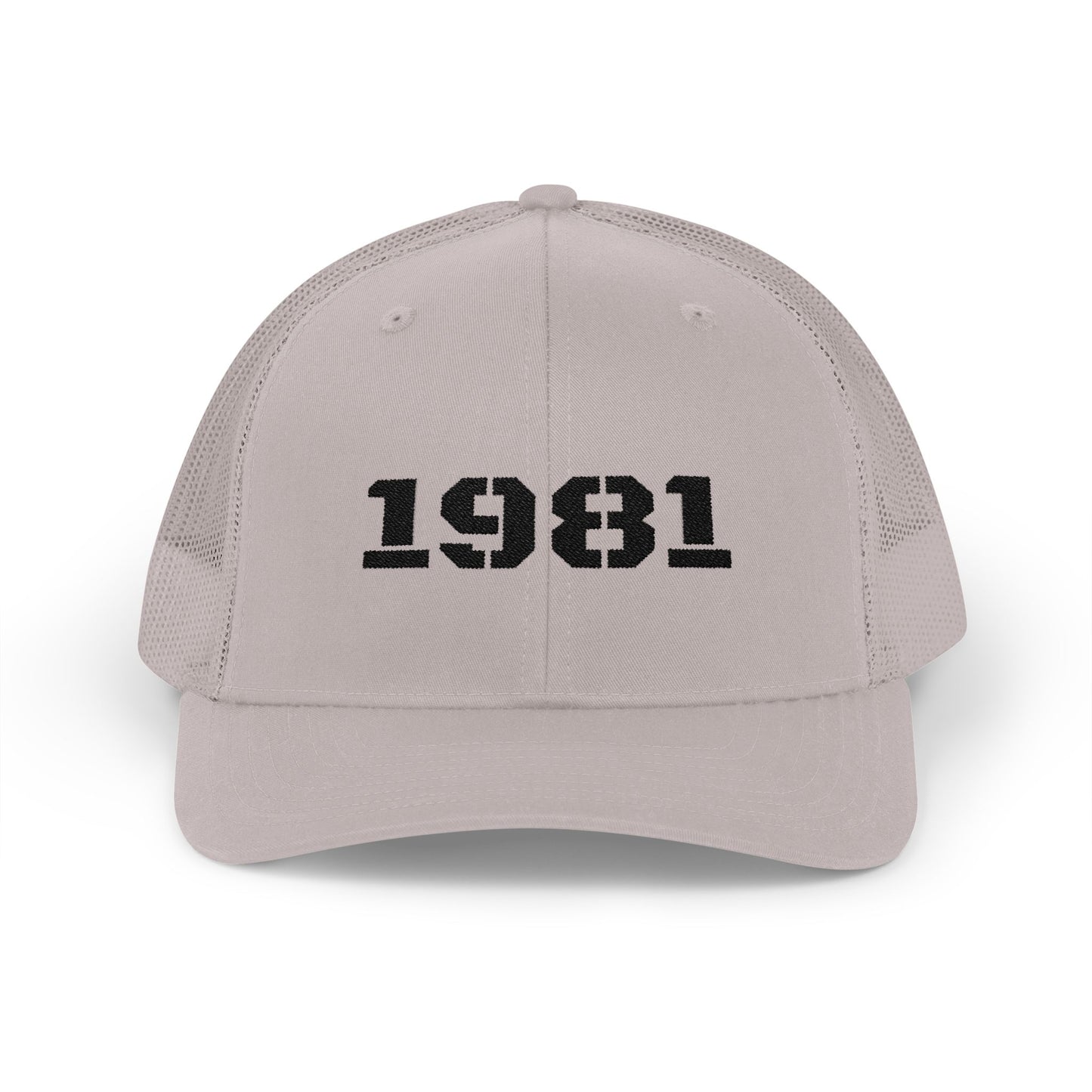 Retro Snapback Trucker Cap with 1981 Design, Vintage Style Cap, Birthday Gift, Casual Hat, Customizable Hat - TRV