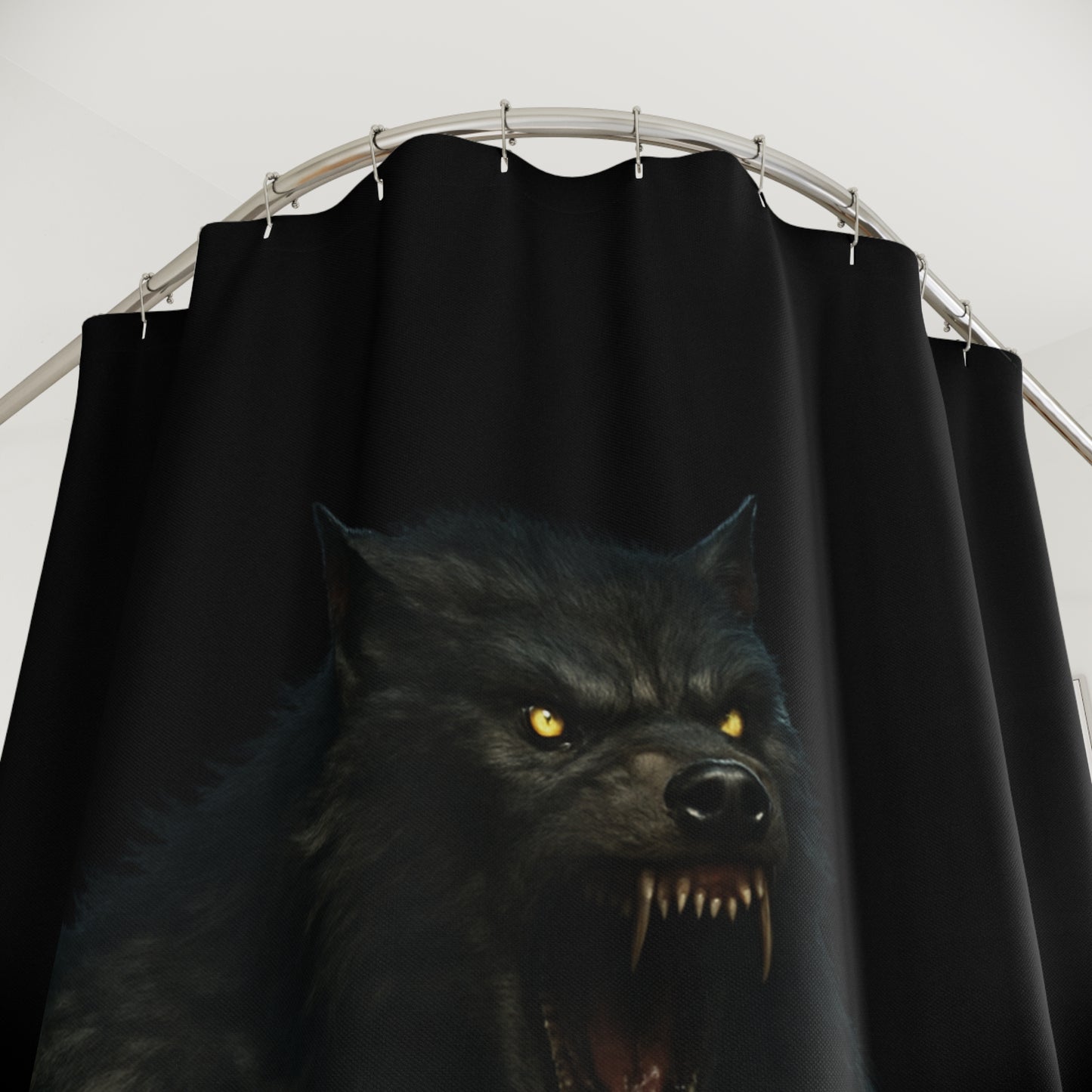 Werewolf Shower Curtain, Gothic Bathroom Decor, Moonlight Werewolf Design, Spooky Home Accent, Halloween Decoration