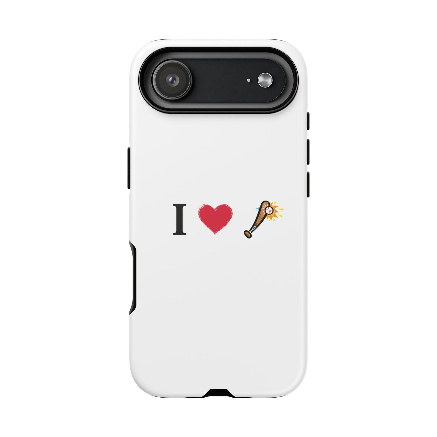 I Love Baseball Vibe Phone Case - Tough Cases for Sports Lovers, Gifts for Athletes, Fun Accessories, iPhone and Android Compatible - TRV
