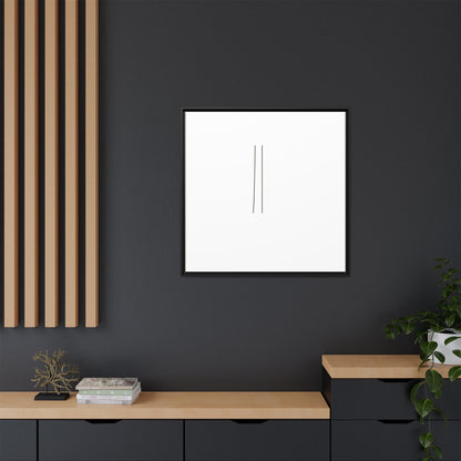 Minimal Line Art | Matte Canvas Framed