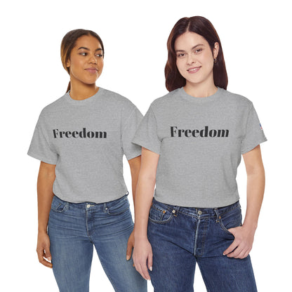 Freedom script tee | T-Shirt, American flag sleeve - TRV