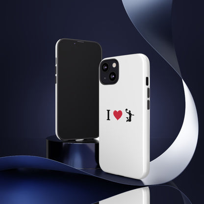 I Love Basketball Phone Case, Sporty Cell Cover, Basketball Gift for Players, Tough Cases, Love for Sports Accessories - TRV