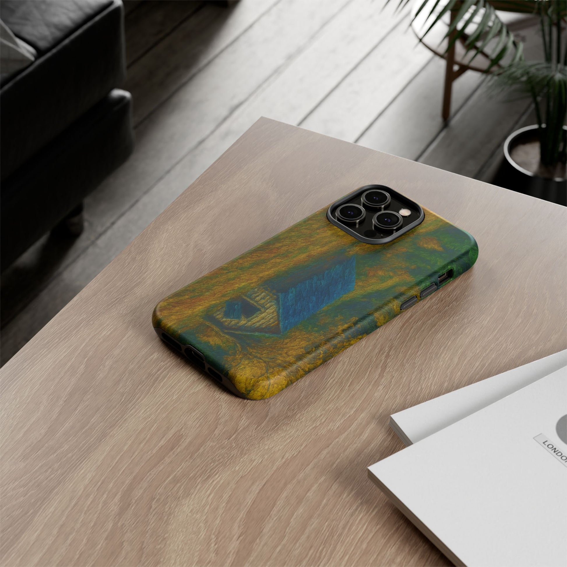 Artistic Phone Case by Tough Cases, Nature-Inspired Phone Protection, Unique Gift for Nature Lovers, Stylish Accessory, Fall Aesthetic - TRV