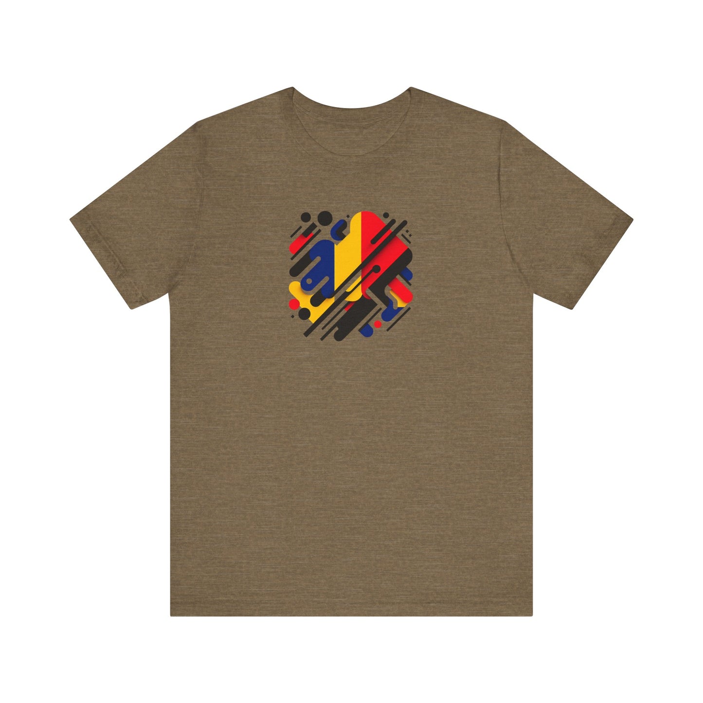 Artistic Heart Unisex Jersey Tee - Vibrant Graphic Tee, Casual Wear, Gift for Art Lovers, Birthday Surprise, Everyday Comfort - TRV