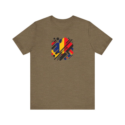 Artistic Heart Unisex Jersey Tee - Vibrant Graphic Tee, Casual Wear, Gift for Art Lovers, Birthday Surprise, Everyday Comfort - TRV