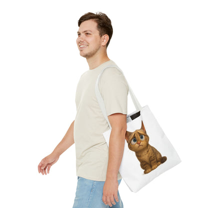 Cute Cat Tote Bag, Animal Lover Gift, Shopping Tote, Reusable Bag, Cute Merchandise, Eco-Friendly Gift - TRV