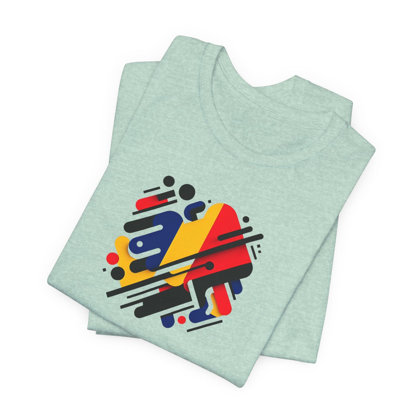 Artistic Heart Unisex Jersey Tee - Vibrant Graphic Tee, Casual Wear, Gift for Art Lovers, Birthday Surprise, Everyday Comfort - TRV