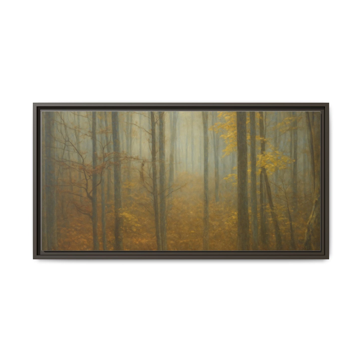 Framed Matte Canvas Art | Serenity in the Forest | Nature Wall Decor, Home Gallery, Cozy Living Room, Gift for Nature Lovers - TRV
