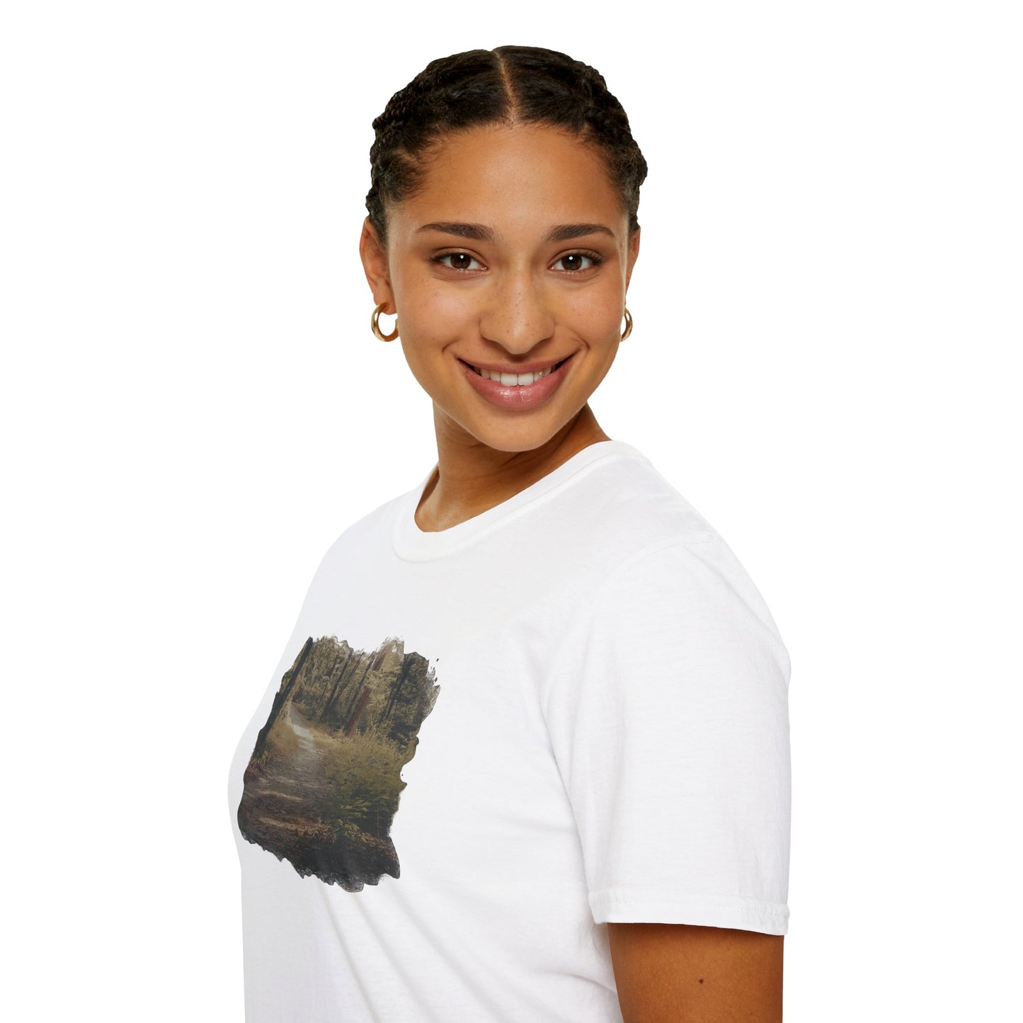 Nature-Inspired Unisex Softstyle T-Shirt, Eco-Friendly Fashion, Outdoor Lover Tee, Gift for Nature Enthusiasts, Casual Everyday Wear