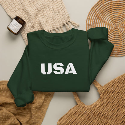 Cozy USA Unisex Crewneck Sweatshirt | Perfect Layering Piece for Every Season | Great Gift for Him/Her | Trendy Style for Casual Outings