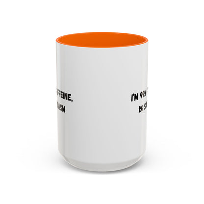 Sarcastic Coffee Mug - Funny Gift for Coffee Lovers, Black and White Accent Mug, Gift for Birthdays, Office Humor, Caffeine Enthusiasts