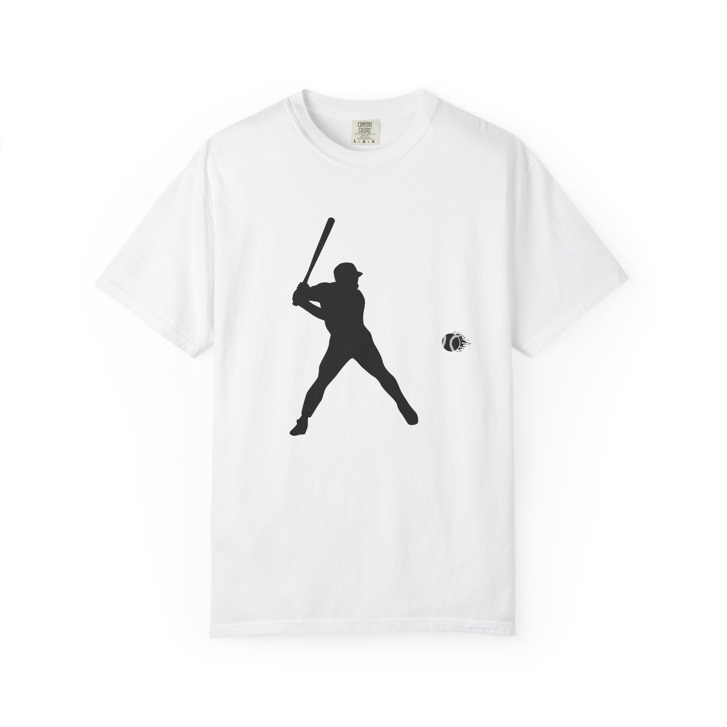 Unisex Baseball Silhouette Tee, Casual Wear, Sports Fan Apparel, Gift for Athletes, Summer Outing Outfit, Soft Cotton Shirt