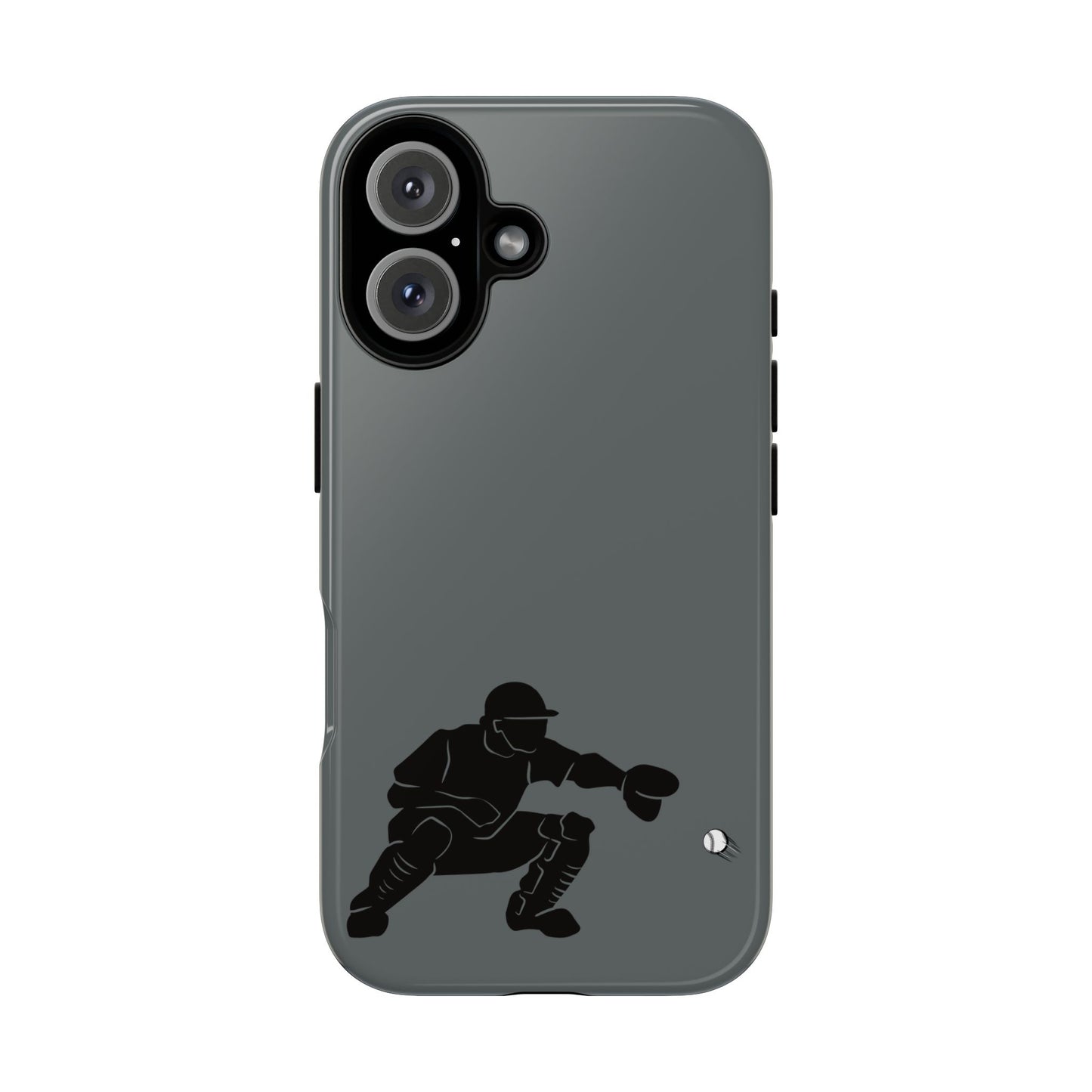 Baseball Catcher Phone Case, Sports Phone Accessory, Tough Cases, Gift for Athletes, Sports Fan Merchandise, Unique Design - TRV