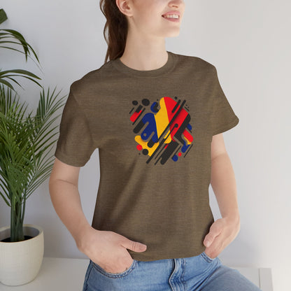 Artistic Heart Unisex Jersey Tee - Vibrant Graphic Tee, Casual Wear, Gift for Art Lovers, Birthday Surprise, Everyday Comfort - TRV